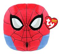 TY - Marvel Squish a boos - Coussin Spiderman 20 cm - TY39254 - Rouge, Bleu - Dès 3 Ans