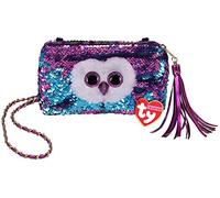Ty Mixte Enfant Carrée Peluche Sequins 15Cm - Moonlight Le Chouette Pochette, Multicolore, S