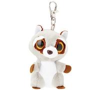 Ty Porte-clés en peluche Beanie Boo's Clip Oakie le raton-laveur Gris et marron 7 cm