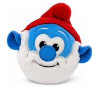 TY Peluche Schtroumpfs Papa Schtroumpf - Poupée en peluche douce - Cadeau de collection pour enfants et fans - Chapeau rouge bleu - 10,2 cm