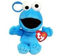 TY Pince Floppy Clip Sesame Street Cookie Monster