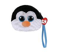 Ty - Pochette Peluche - Waddles le Pingouin, TY95212, Noir / Blanc