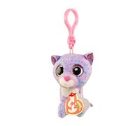 Porte-clé Ty Beanie Boos Clip Cassidy Le Chat - Ty - Plush - 9 Cm - Intérieur - Violet, Rose Rouge TU