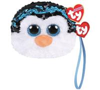 Ty - Porte-Monnaie Peluche à Sequins - Waddles le Pingouin, TY95229, Multicolore