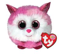 Ty Peluche Puffies Princess – Ronde Rose et Blanc – 10 cm – Violet TU