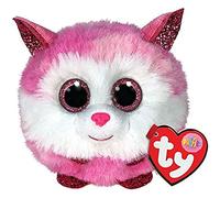 Peluche Ty - Puffies Princess - Ronde, Rose Et Blanc - 10 Cm Violet TU