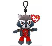 ty Rocket Racoon Marvel Disney Beanie Clipt Jouet en peluche pour enfants - Peluche à collectionner