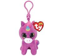 Porte-clés en peluche Beanie Boo's Clip Rosette La licorne 7 cm