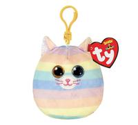 Ty Squish A Boo Clips Cuddly Cat Heather 8 cm