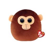 Peluche TY Squish A Boo's Small Dunston Le Singe Marron Marron