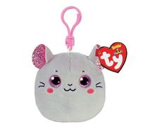 Porte-clés Peluche Squish Clip Catnip - Ty - Gris - Plush - Bébé - Intérieur Gris TU