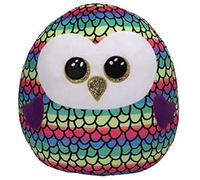 Ty - Squish a Boos - Coussin Peluche Enfant Owen le hibou 20cm, TY39291