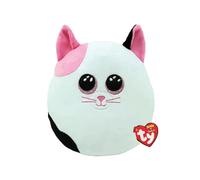 Ty - Squish a boos - Coussin Peluche Muffin Le Chat, Blanc/Noir
