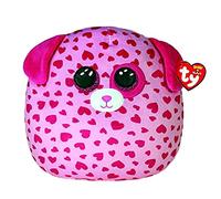 Ty - Squish a Boos - Coussin Tickle le Chien 20 cm - Rose, TY39304