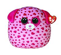 Ty - Squish a Boos - Coussin Tickle le Chien 40 cm - Rose, TY39208