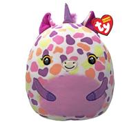 TY Squishy Beanies - Astra la Licorne Pourpre, Coussin en Peluche Doux avec Yeux Orange, idée Cadeau pour Petits et Grands, Tous à Collectionner - 22 cm - T39419