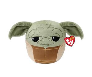 TY Star Wars Yoda Squish-A-Boo 25 cm | Peluche Beanie Bébé Souple Autorisée Doudous en Peluche | Ours en Peluche Doudou Collectable