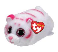 Peluche Teeny Ty Tabor Le Tigre Blanc Et Rose