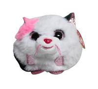 Peluche Ty Puffies - Muffin Le Chat - Blanc - Jaune - Mixte Blanc TU