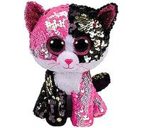 Ty - TY36430 - Flippables - Peluche à sequins Malibu le Chat 23 cm