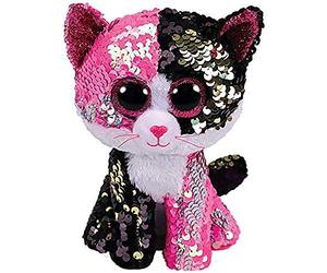 Ty - TY36430 - Flippables - Peluche à sequins Malibu le Chat 23 cm
