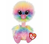 Ty Beanie Boos Asha - Ostrich Rainbow Med