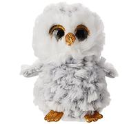 Ty - TY37201 - Beanie Boo's - Peluche Owlette Hibou 15 cm, 3 ans to 99 ans, Gris et Blanc.