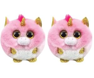 Ty UK- Fantasia Unicorn Puffies Peluches, 2005125, Multicolore, 7cm (Lot de 2)