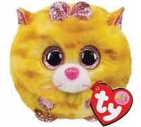 Ty Peluche Puffies Tabitha le chat 10 cm Multicolore Intérieur jaune TU