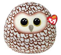 Ty Whoolie Owl Squish a Boo 25,4 cm - Beanies à presser pour enfants, bébé - Peluche douce à collectionner