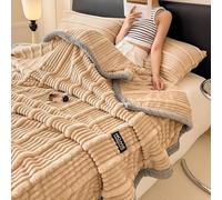 TY&WJ Fausse Fourrure De Lapin Couverture Plaid Peluche,Très Épaisse Et Chaude Couverture en Peluche Douce Couverture en Peluche À Bulles pour Chambre À Coucher,A,150x200cm(59x79)