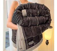 TY&WJ Fausse Fourrure De Lapin Couverture Plaid Peluche,Très Épaisse Et Chaude Couverture en Peluche Douce Couverture en Peluche À Bulles pour Chambre À Coucher,I,180x200cm(71x79)