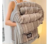 TY&WJ Fausse Fourrure De Lapin Couverture Plaid Peluche,Très Épaisse Et Chaude Couverture en Peluche Douce Couverture en Peluche À Bulles pour Chambre À Coucher,H,150x200cm(59x79)