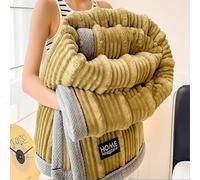 TY&WJ Fausse Fourrure De Lapin Couverture Plaid Peluche,Très Épaisse Et Chaude Couverture en Peluche Douce Couverture en Peluche À Bulles pour Chambre À Coucher,C,150x200cm(59x79)