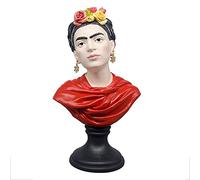 TY&WJ Frida Bustee Statues Réplique,Résine Frida Bustee Sculpture Gypse Figurines,Décoration Dessin Ornements Artisanat pour Office Bureau Cadeau