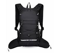 TY&WJ Sac À Dos De Randonnée 20L Léger Homme Femme, avec Poche À Eau 2L Et Bandes Réfléchissantes, Sac À Dos Respirant pour Course, Vélo, Randonnée,A,26x7x44cm(10x3x17inch)