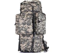 TY&WJ Sac À Dos De Randonnée 70L Tactique Grande Capacité, Sac À Dos D'extérieur Imperméable Durable avec Poche À Eau, pour Randonnée, Camping, Voyage,E,70L