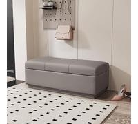 TY&WJ Tabouret Coffre De Rangementen Cuir pour Le Bout du Lit,Pouf Coffre Repose Rectangulaire avec Assise Rembourrée Banc De Rangement pour L'entrée,K,70x40x40cm(28x16x16inch)