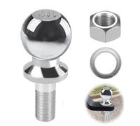 Tyafzzn Boule d'attelage de remorque, 50 mm 3,5 T, boule d'attelage de remorque, boule d'attelage de tracteur, barre d'attelage droite pour tracteur de pelouse, camping-car, ATV