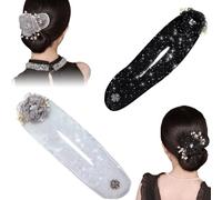 Tyafzzn Rouleau à cheveux en forme de fleur, pince à cheveux boule, Deft Bun Maker, 2024 Dernière torsion pour chignon, accessoires de cheveux, pince à cheveux pour femmes et filles