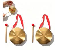 Tyatiyzn 2 Ensembles Gong opéra cuivre, Gong avec marteau, pour Percussion, Orchestre d'opéra d'église. (15cm)