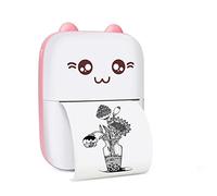 Tyatocepy Mini imprimante portable photo de poche Bluetooth V4.0 200 DPI étiquette autocollante reçus imprimante thermique mobile (A)