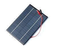 Tyatocepy Panneau solaire polycristallin 4,2 W 18 V + pince crocodile pour la charge batterie 12 V 200 x 130 x 3 mm