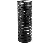 Tyatocepy - Support de rangement rond en métal - Boîte de rangement pour canne de marche - Installation facile - Noir