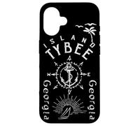 Tybee Island Souvenir Georgia Nautical Compass Rose Coque pour iPhone 16
