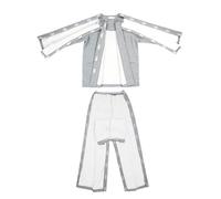 TYBGAU Boutique UK Blouse de patient épaisse for homme, vêtement for personnes alitées, for la rééducation postopératoire et les soins aux personnes âgées.(Grey,XL)