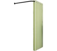 TYBGAU Boutique UK Cabine d'essayage en L avec Rideau d'ombrage, écran de confidentialité Mobile for magasins de vêtements et casiers temporaires Vestiaire(Groen,80x200cm)