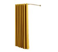 TYBGAU Boutique UK Cabine d'essayage en L avec Rideau occultant, cloison de séparation for vestiaires de magasins de vêtements Vestiaire(Geel,100cm)