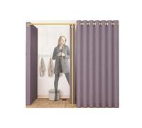 TYBGAU Boutique UK Cabine d'essayage Portable avec Rideau de séparation, Cabine d'essayage Mobile Simple for centres commerciaux et magasins de vêtements Vestiaire(H,80x180cm)