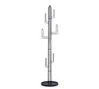 TYBGAU Boutique UK Cactus Shape Coat Tree Stand with Sturdy Round Base, Unique Design Rack for Bedroom Living Room Office(Svart)